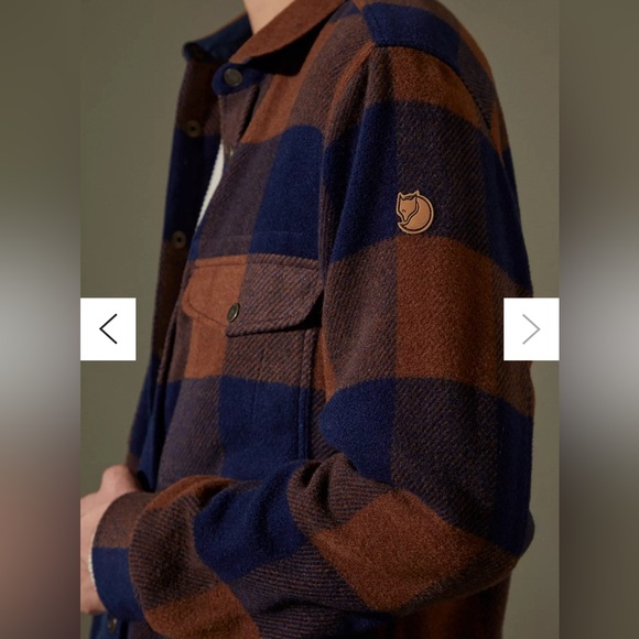 Fjallraven Mens Canada Wool Blend Plaid Flannel Snap Down Shirt Size 3XL - Picture 4 of 11